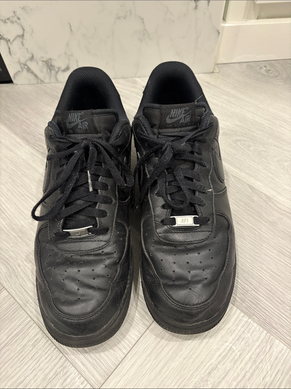 Nike Air Force 1 Low Top Sneakers - Black